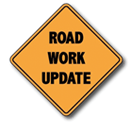 ROAD WORK UPDATE SIGN
